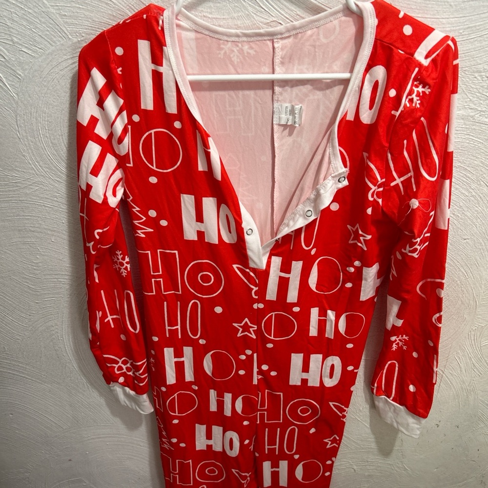 Red 'Ho Ho Ho' Christmas Onesie